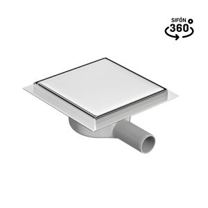 DESAGÜE CUADRADO 2 EN 1 ACERO INOXIDABLE 360°